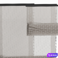 Roman blinds 08 3D Model Corona