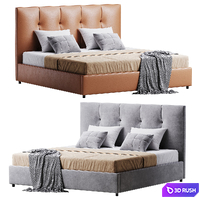 Argan bed 3D Model Corona