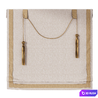 Roman blind with tassels wide 1500 (20) 3D Model Corona
