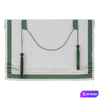 Roman blind with tassels wide 1500 (20) 3D Model Corona