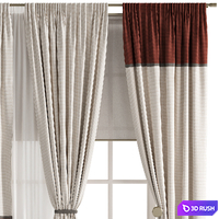 Curtain #269 3D Model Vray, Corona