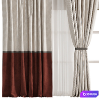 Curtain #269 3D Model Vray, Corona