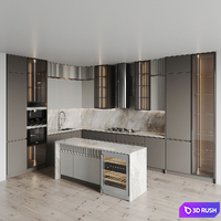 Kitchen 0302 3D Model Vray, Corona