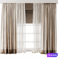 Curtain38 3D Model Vray, Corona