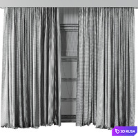Curtain38 3D Model Vray, Corona