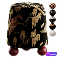 Pouf Chudik 3D Model Corona