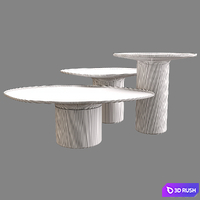 Table DROPS By DE CASTELLI 3D Model Vray, Corona
