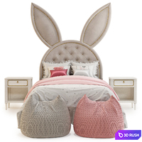 Circu Rabbit Bed 3D Model Vray