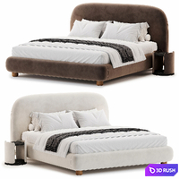 Arwen Bed by Rete Home 3D Model Corona