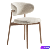 Thorsten Table and Ferrara Chair 3D Model Corona