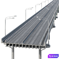Auto Overpass Editable Low Poly 3D Model Corona