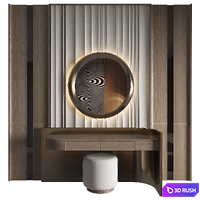 Dressing Table 10 3D Model Vray, Corona