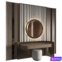 Dressing Table 10 3D Model Vray, Corona