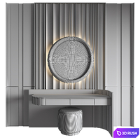 Dressing Table 10 3D Model Vray, Corona