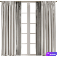 Curtain #287 3D Model Vray, Corona