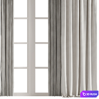 Curtain #287 3D Model Vray, Corona