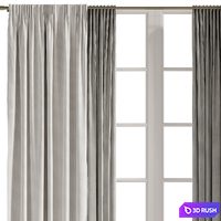Curtain #287 3D Model Vray, Corona