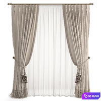 Curtains 59 3D Model Vray, Corona