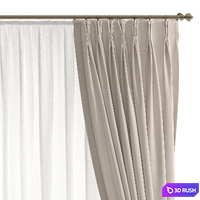 Curtains 59 3D Model Vray, Corona