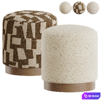 Pouf Holly 3D Model Corona