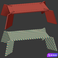 Dingo restaurant modern table / Wooden restaurant table 3D Model Corona