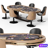 Poker table Edra WL25 3D Model Corona