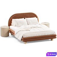 Bed Eva 160 3D Model Vray, Corona
