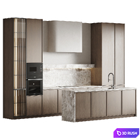 Kitchen modern 16 3D Model Corona