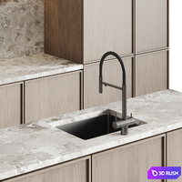 Kitchen modern 16 3D Model Corona