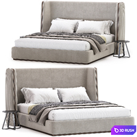 Barlow bed by mezzocollection 3D Model Vray, Corona