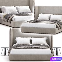 Barlow bed by mezzocollection 3D Model Vray, Corona