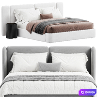 Bed Level 05 WHITE By Wheelhousedesign 3D Model Corona
