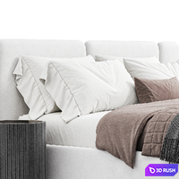 Bed Level 05 WHITE By Wheelhousedesign 3D Model Corona