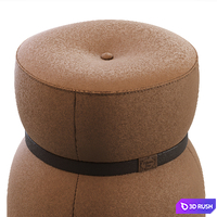 Pouf LEPLÌ by Poltrona Frau 3D Model Corona