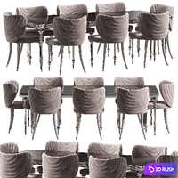 Arven Dining Table By Elve Luxury 3D Model Corona