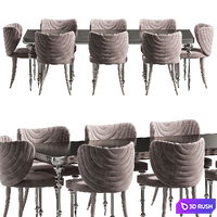 Arven Dining Table By Elve Luxury 3D Model Corona