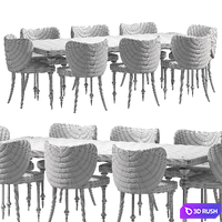 Arven Dining Table By Elve Luxury 3D Model Corona