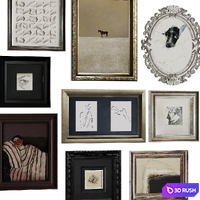 Wall decor - 18 3D Model Vray, Corona