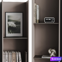 Modular shelving 3D Model Vray, Corona