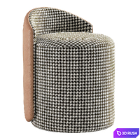 Pouf 3D Model Vray, Corona