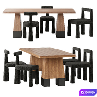 Root Chair, Statue Dining Table by DAaZ 3D Model Vray, Corona