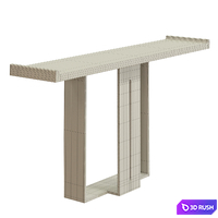 Rectangle Modern Console 3D Model Corona