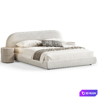 Pilvi bed 3D Model Vray, Corona