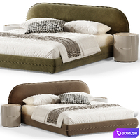Pilvi bed 3D Model Vray, Corona