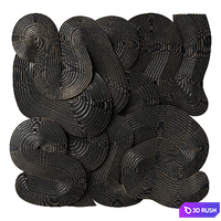 Abstract sculpture by Jim Gaylord. Saga 3D Model Vray, Corona