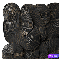 Abstract sculpture by Jim Gaylord. Saga 3D Model Vray, Corona