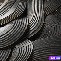 Abstract sculpture by Jim Gaylord. Saga 3D Model Vray, Corona