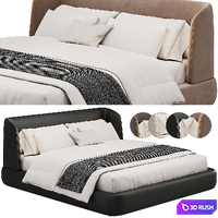 Virgin Double Bed By MisuraEmme 3D Model Corona