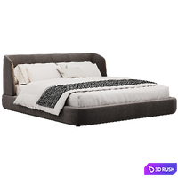 Virgin Double Bed By MisuraEmme 3D Model Corona