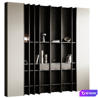 Wooden Shelf 009 3D Model Vray, Corona